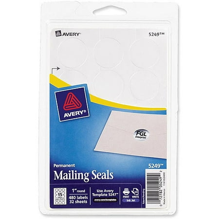 Avery Metallic Mailing Seals - Walmart.com