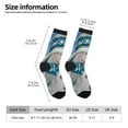 thumbnail image 4 of Goofa Christmas Snowman In The Snow Printed Men's Crew Socks, Soft Durable Breathable Moisture-Wicking with Odor Control Cotton socks, 4 of 9