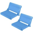 thumbnail image 1 of Oleegame 2PC Shower Soap Dish With Hook Foldable Dish Plate Drying Rack Organizer Drainer Plastic Storage Holder Kitchen Blue, 1 of 2