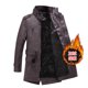 thumbnail image 3 of Marca de moda WINSTAND 2023 chaqueta de cuero con cuello de piel chaqueta de hombre marea Otoño e invierno chaquetas de cuero para hombre más terciopelo, 3 of 5