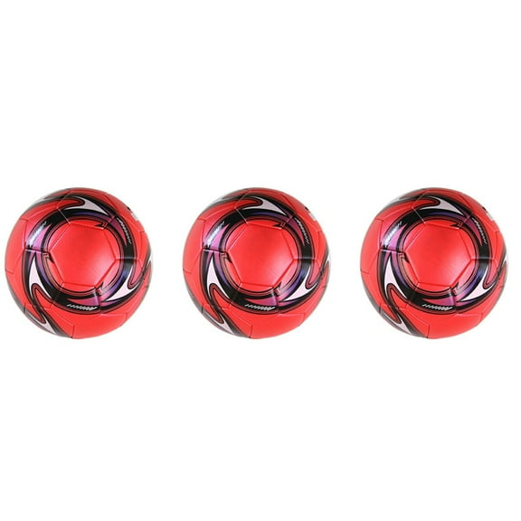 3X Professional Soccer Size 5 Official Soccer Training Football Competition Outdoor Football Red
