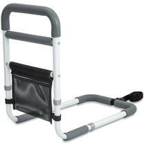 YrHeiper Bed Rails for Elderly Adults - 350LBS Heavy Duty Bed Assist Rail with Non-Slip Bedside Handle, Fall Prevention Safety Cane with Storage Pocket for Seniors, Fits King/Queen/Full/Twin Beds