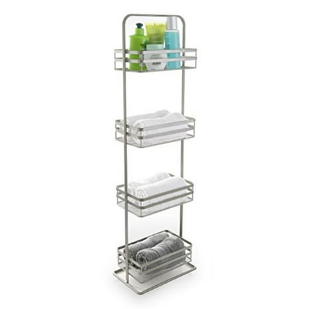 bino 'lafayette' rust-resistant 4-tier spa tower, nickel