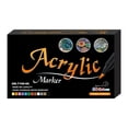 thumbnail image 1 of Acrylic Paint Markers Set Assorted Colors Waterproof for Painting Mug Canvas 60 Colors, 1 of 8