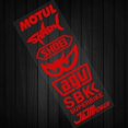 thumbnail image 1 of Juego de pegatinas reflectantes para casco de motocicleta, calcomanías para tanque, YAMAHA Tmax, Honda HRC, Suzuki, Kawasaki, Ninja, Vespa, Harley qym unisex, 1 of 2