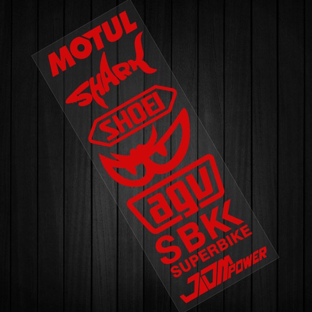 Juego de pegatinas reflectantes para casco de motocicleta, calcomanías para tanque, YAMAHA Tmax, Honda HRC, Suzuki, Kawasaki, Ninja, Vespa, Harley qym unisex