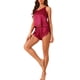 thumbnail image 4 of Pijamas de satén para mujer INSPIRE CHIC, conjunto de camisón sin mangas y pantalones cortos, set de lounge de seda XL rojo, 4 of 6
