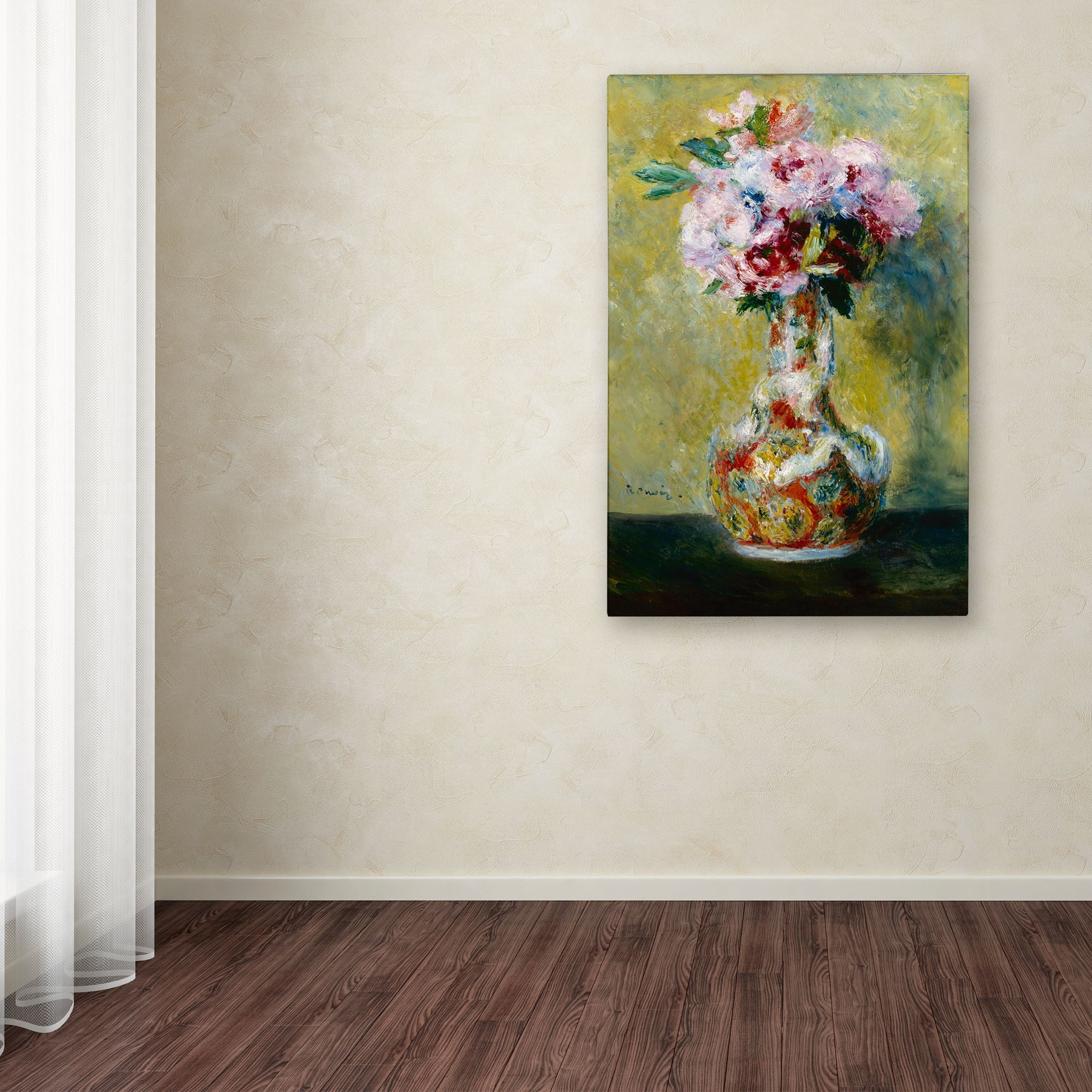 Renoir 'Bouquet In A Vase' Canvas Art