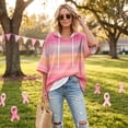 thumbnail image 3 of Womens Breast Cancer Shirt Pink Ribbon October Breast Cancer Sweatshirt In October We Wear Pink Shirt 3/4 Sleeve Breast Cancer Awareness Hoodies, 3 of 5