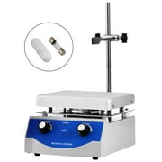 VEVOR SH-3 Magnetic Stirrer 6.7 x 6.7 inch Heating Plate Magnetic Stirrer Hot Plate 3000ml Stirring Capacity Magnetic Stirrer Kit 500W Heating Power
