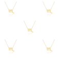 thumbnail image 3 of Collar de amistad Minnieouse de constelaciones del zodiaco Escorpio oro, 3 of 6