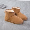 thumbnail image 3 of Botas de nieve, botas de mujer, botas cortas de piel de vaca, botas de nieve para hombre, 3 of 6