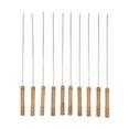 thumbnail image 2 of Pinchos barbacoa Acero Inoxidable Sincero juego 10 mango Madera, 2 of 10