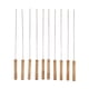 thumbnail image 2 of Pinchos barbacoa Acero Inoxidable Sincero juego 10 mango Madera, 2 of 10