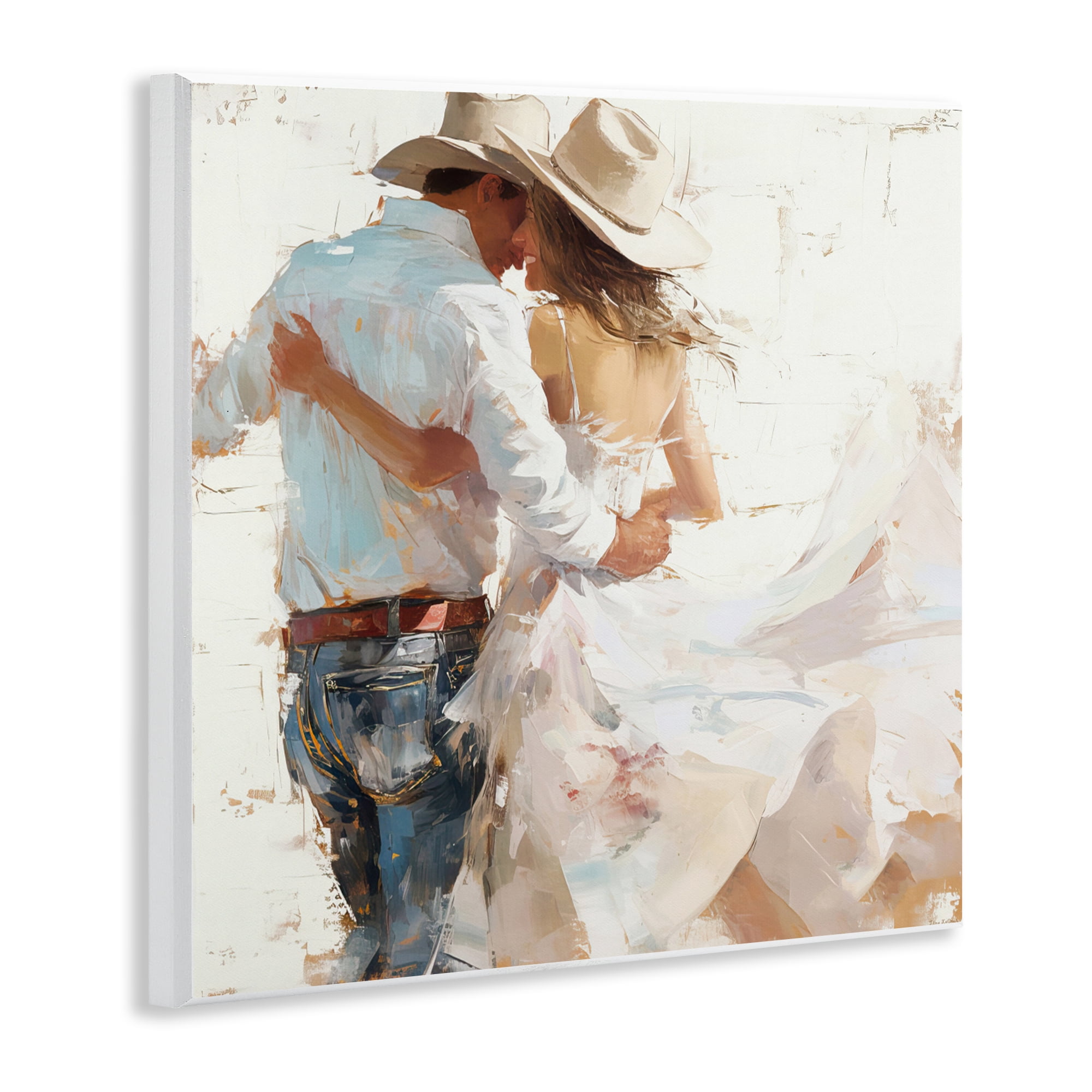 Stupell Industries Cowgirl Romance Couple Wall Plaque Art, design by Tina LeCour