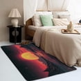 thumbnail image 3 of Vaporwave Area Rug - 3x4 Rug - Vaporwave Rug - 80s Sunset Mountain Area Rug - Synthwave Abstract Rugs - Retro Futurism Carpet, 3 of 7