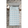 thumbnail image 3 of Ambesonne Shark Quilted Bedspread Set 2 Pcs, Dangerous Deep Seas, Twin Size, Blue Navy Blue Grey, 3 of 3