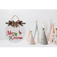 thumbnail image 2 of Eveokoki 11" Christmas Hanging Wooden Sign,Merry Xmas Wall Decor Wood Christmas Door Sign Xmas Hanging Wood Sign for Christmas Holiday Kitchen Home Coffee Party Decoration, 2 of 5