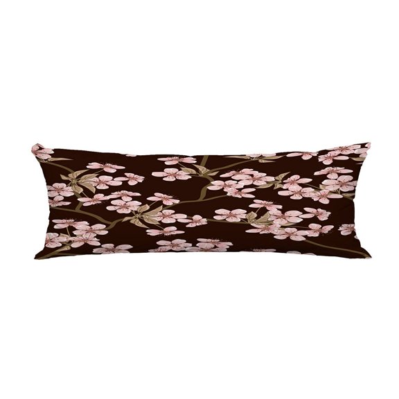 ECZJNT Cherry blossom ( flowers pattern) Pillow Cover Body Pillowcase Pillow Protector 20x60 Inch