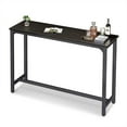 thumbnail image 1 of ODK 55 Inch Rectangular Modern Bar Height Pub Table with Metal Legs, Black, 1 of 9