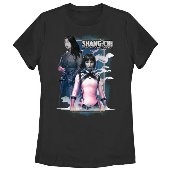 Women's Marvel Shang-Chi and the Legend of the Ten Rings Katy Chen and Xialing  Graphic Tee Black 2X Large
