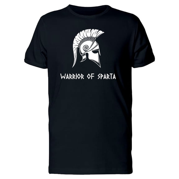 Warrior Of Sparta White Helmet Tee Men's -Image by Shutterstock