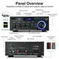 thumbnail image 2 of Woopker HiFi Audio Amplifier AK45 Pro Digital MP3 Amplifiers Max Output 820W FM Bass Speaker Supports 90-240V Input ,High Sound, 2 of 6