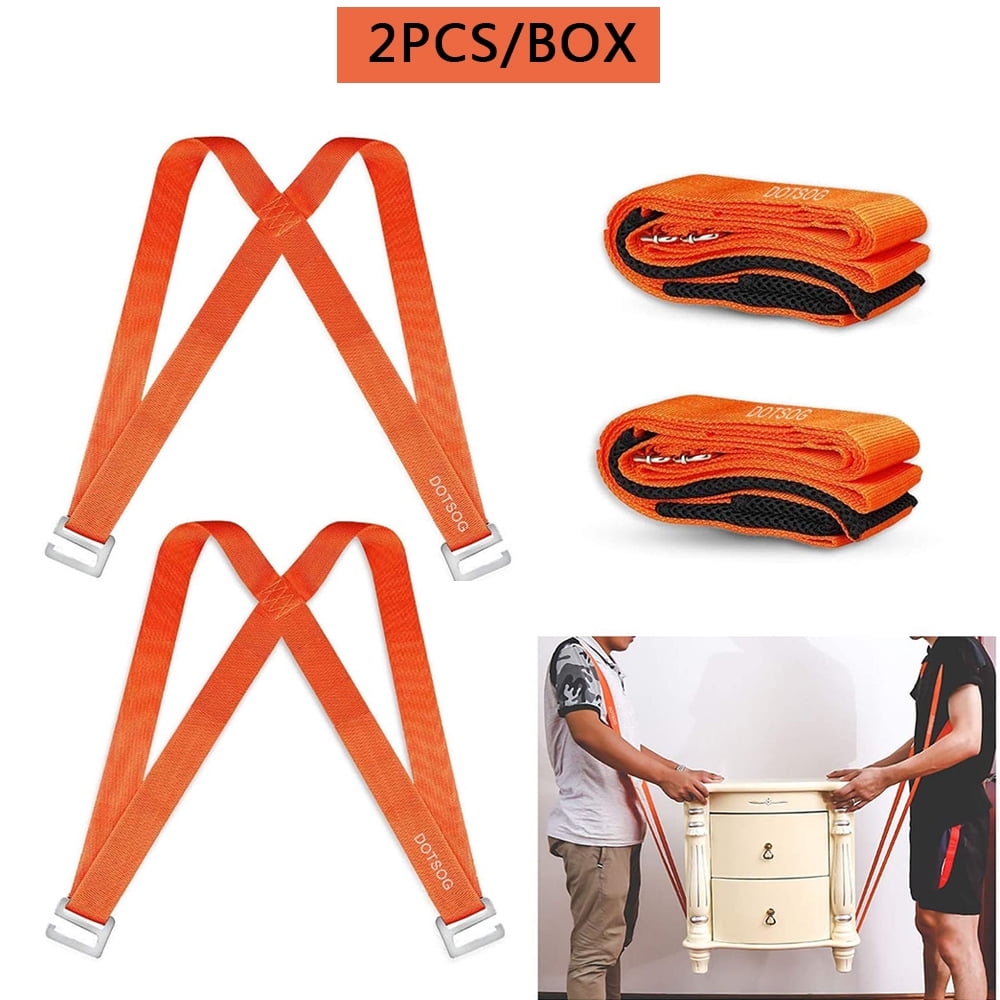 2x Heavy Furniture Carrying Tool Lifting Moving Strap Transport Shoulder Belts 