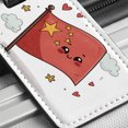 thumbnail image 6 of Kawaii China Flag Faux Leather Travel Luggage Tag, 6 of 7
