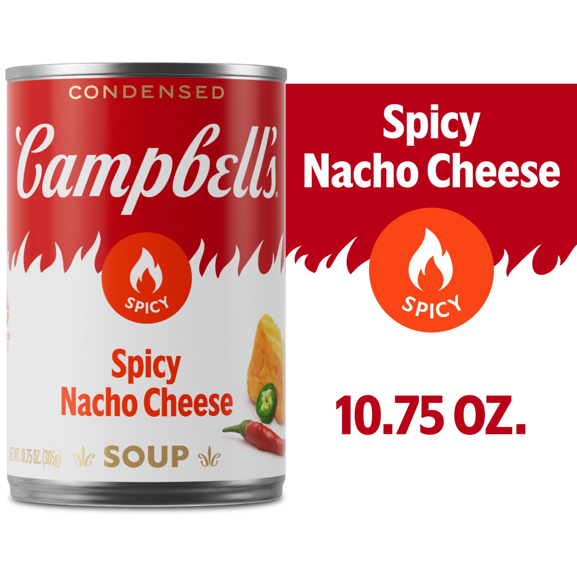 Campbell's Spicy Tomato Soup 10.5 oz Can Vegan Condensed with