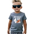 thumbnail image 2 of 4th Birthday Baller Shirt for Boys Sports Theme Party T-Shirt for 4 Year Old Kids Granite Heather Shirt 4T, 2 of 5