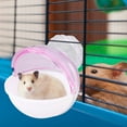 thumbnail image 1 of Pequeña Mascota Acrílica, Baño externo, Jaula de animales para Hámster, Conejillo de Indias, Bado Rosa, 1 of 7