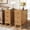 Beige, variant on Fully Assembled Solid Wood Narrow End Table 3 Drawers Slim Nightstand Bedside Table For Small Spaces Living Room Bedroom Black 2PCS