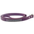 thumbnail image 2 of 115cm Long Faux Leather Dog Leash Bling Rhinestone Puppy Pet Walking Lead Rope, 2 of 10