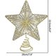 thumbnail image 2 of Adorno De Estrella Para Árbol Para Navidad.Decoración Rústica Para Exteriores De Alta Gama.Divertidos Adornos Para Árboles De Navidad-Oro Rosa, 2 of 4