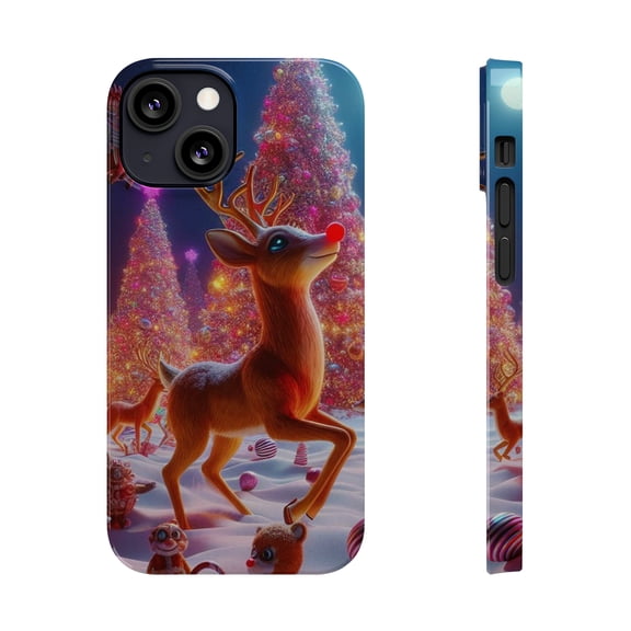 Rudolph Christmas Tree Holiday Apple iPhone Cases Pro Max Ultra Plus Mini