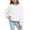 White, variant on Xdegoge Cropped Sweatshirts for Girls Oversized Basic Crew Neck Long Sleeve Cute Tops Athletic Comfort Casual Solid Color Pullover Kid Clothes 5-15 Years