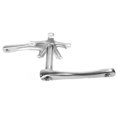 thumbnail image 2 of VIARON Brazo De Manivela De Bicicleta Aleación De Aluminio 130 Mm BCD Bicicleta De Carretera Plegable Juego De Bielas De Soporte Inferior HuecoPlata, 2 of 8