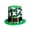 F, variant on Yihuala Green Leprechaun Hat Patrick Day Hat Irish Leprechaun Hat Green Top Hat St Patricks Party Hat Shamrock Hat