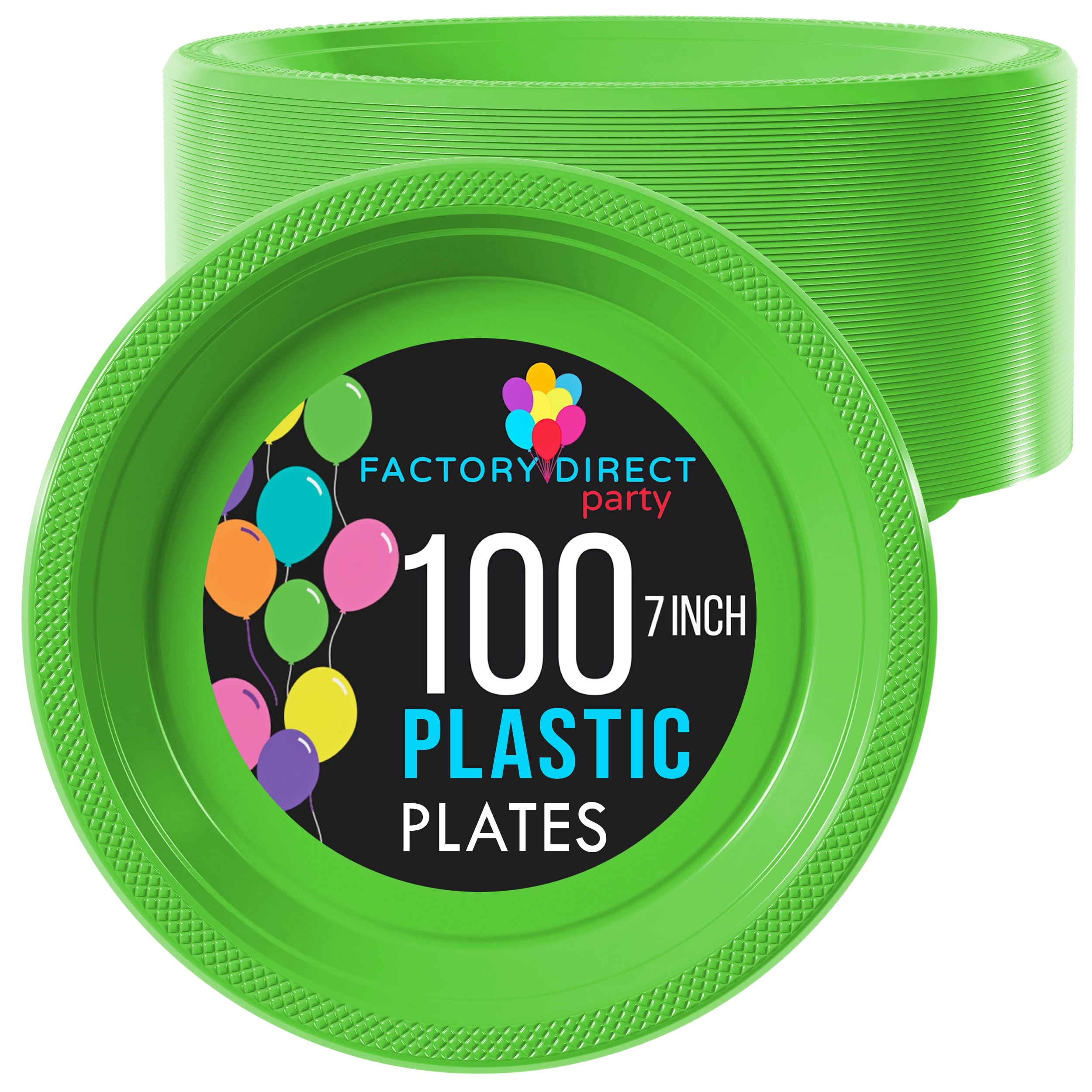 7 inch top plastic plates