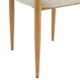 thumbnail image 6 of Noble House Minimalist Fabric Upholstered Dining Chairs with Metal Frame, Maple+Coffee, Set of 2, 6 of 9