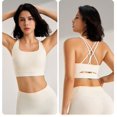 thumbnail image 5 of Women's Sports Bras Sports Fitness Bra Yoga Running Bra Dry Wicking Bra Sports Bra White XL, 5 of 8