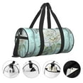 thumbnail image 5 of Gaeub Vintage Rose1 Lightweight Travel Cylinder Bag Gym Tote Bag Sports Training Duffle Bag with Pockets and Straps, 5 of 8