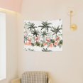 thumbnail image 3 of Kdxio Flamingo Palm Trees Wall Hanging Tapestries Banner For Bedroom College Dorm Home Living Room Party Decor 29X37 In, 3 of 8
