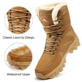 thumbnail image 5 of MeMoride Men's Winter Snow Boots Water Non Slip Warm Outdoor Boots Lightweight Comfortable Durable Hiking Shoes, 5 of 7
