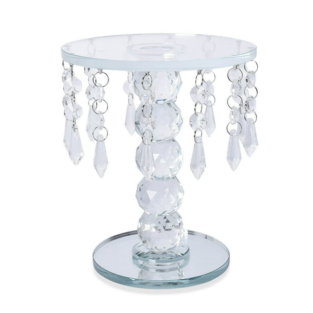 Shop LC Delivering Joy Christmas Gifts White 5 Ball Base Crystal Pillar Candle Holder for