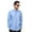 Blue, variant on Men's Slim Fit Dress Shirt Long Sleeve Spread Collar Fitted Convertible Cuff