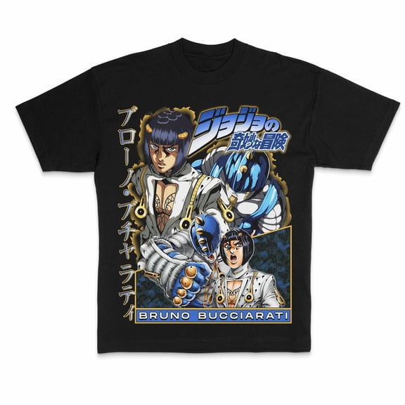 Jojos Bizarre Adventure Bruno Bucciarati T-Shirt Sizes S-5Xl GooGate