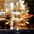thumbnail image 3 of Battery Operated Snowflake Window Silhouette Christmas Lights with Suction Cup-snowflake-, 3 of 3