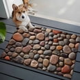 thumbnail image 3 of Colorful Stones Entryway Rug 2'x3'&nbsp; Non Slip Front Door Mats, Modern Art Farmhouse Stones Entrance Rugs Indoor Outdoor Carpet, Washable Floor Mats Small Area Rug for Bedroom Kitchen, 3 of 8